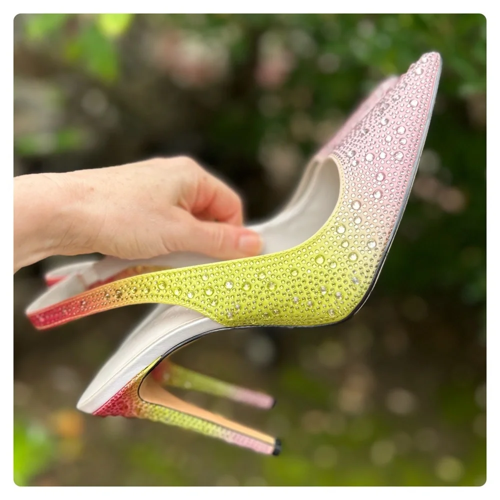 Karl Lagerfeld rhinestone heels - Picture 3 of 11